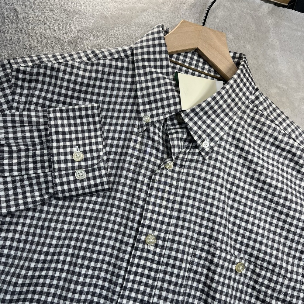 Orvis Classic Fit Button Down Shirt M Black‎ Gingham Check NWOT